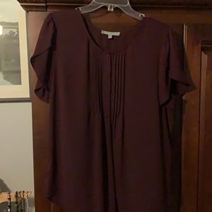 Burgundy blouse